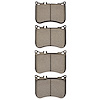 1600-1688-00 5000 Euro Ceramic Brake Pads, Fits Select Mercedes-Benz, Position: Front