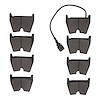 1600-2099-10 5000 Euro Ceramic Brake Pads, 2017-2021 Audi/Volkswagen, Position: Front - image 1