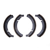 1901-0166-00 Premium Service Brake Shoes, 1955-1963 Audi/Volkswagen, Position: Rear