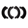 1903-0616-00 Premium Riveted Brake Shoes, 1987-1996 GM, Position: Fr