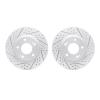 2002-03012 Geoperformance Drilled/Slotted Brake Rotors, Fits Select Kia/Hyundai/Genesis, Position: Front