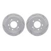 2002-03034 Geoperformance Drilled/Slotted Brake Rotors, 2007-2010 Kia/Hyundai/Genesis, Position: Rear - image 1