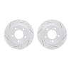 2002-03036 Geoperformance Drilled/Slotted Brake Rotors, Fits Select Kia/Hyundai/Genesis, Position: Rear