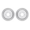 2002-03037 Geoperformance Drilled/Slotted Brake Rotors, 2011-2017 Kia/Hyundai/Genesis, Position: Rear - image 1