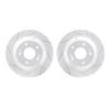 2002-03041 Geoperformance Drilled/Slotted Brake Rotors, Fits Select Kia/Hyundai/Genesis, Position: Rear - image 1