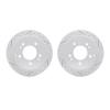 2002-03047 Geoperformance Drilled/Slotted Brake Rotors, 2001-2010 Kia/Hyundai/Genesis, Position: Rear - image 1