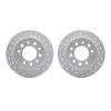 2002-03048 Geoperformance Drilled/Slotted Brake Rotors, 2003-2008 Kia/Hyundai/Genesis, Position: Rear - image 1