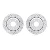 2002-03052 Geoperformance Drilled/Slotted Brake Rotors, Fits Select Kia/Hyundai/Genesis, Position: Rear - image 1