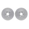 2002-13002 Geoperformance Drilled/Slotted Brake Rotors, Fits Select Multiple Makes/Models, Position: Front - image 1