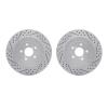 2002-13027 Geoperformance Drilled/Slotted Brake Rotors, 2003-2004 Subaru, Position: Rear - image 1