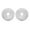 2002-13033 Geoperformance Drilled/Slotted Brake Rotors, 2015-2021 Subaru, Position: Rear - image 1
