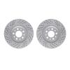 2002-16003 Geoperformance Drilled/Slotted Brake Rotors, Fits Select Alfa Romeo, Position: Rear