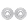 2002-20007 Geoperformance Drilled/Slotted Brake Rotors, 2003-2005 Jaguar, Position: Front - image 1