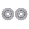 2002-20012 Geoperformance Drilled/Slotted Brake Rotors, 2017-2019 Jaguar, Position: Front - image 1