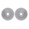 2002-20014 Geoperformance Drilled/Slotted Brake Rotors, Fits Select Jaguar, Position: Front - image 1