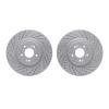2002-21000 Geoperformance Drilled/Slotted Brake Rotors, Fits Select Kia/Hyundai/Genesis, Position: Front
