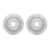 2002-21018 Geoperformance Drilled/Slotted Brake Rotors, Fits Select Kia/Hyundai/Genesis, Position: Rear