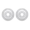 2002-21019 Geoperformance Drilled/Slotted Brake Rotors, Fits Select Kia/Hyundai/Genesis, Position: Rear - image 1