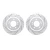 2002-21020 Geoperformance Drilled/Slotted Brake Rotors, Fits Select Kia/Hyundai/Genesis, Position: Rear