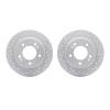 2002-21021 Geoperformance Drilled/Slotted Brake Rotors, Fits Select Kia/Hyundai/Genesis, Position: Rear - image 1