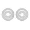 2002-21024 Geoperformance Drilled/Slotted Brake Rotors, Fits Select Kia/Hyundai/Genesis, Position: Rear - image 1