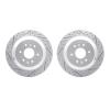2002-21026 Geoperformance Drilled/Slotted Brake Rotors, 2009-2010 Kia/Hyundai/Genesis, Position: Rear - image 1