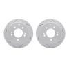 2002-21028 Geoperformance Drilled/Slotted Brake Rotors, 2010-2013 Kia/Hyundai/Genesis, Position: Rear - image 1