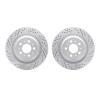 2002-26005 Geoperformance Drilled/Slotted Brake Rotors, Fits Select Tesla, Position: Rear - image 1