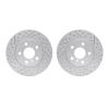 2002-32007 Geoperformance Drilled/Slotted Brake Rotors, Fits Select Mini, Position: Front - image 1