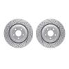2002-40002 Geoperformance Drilled/Slotted Brake Rotors, 2008-2014 Mopar, Position: Front - image 1