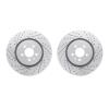 2002-40015 Geoperformance Drilled/Slotted Brake Rotors, Fits Select Mopar, Position: Front - image 1