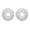 2002-40057 Geoperformance Drilled/Slotted Brake Rotors, 2007-2018 Multiple Makes/Models, Position: Rear - image 1
