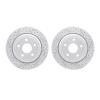 2002-42019 Geoperformance Drilled/Slotted Brake Rotors, Fits Select Mopar, Position: Rear - image 1
