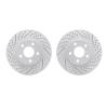 2002-45006 Geoperformance Drilled/Slotted Brake Rotors, 1997-2005 GM, Position: Front - image 1