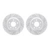 2002-45007 Geoperformance Drilled/Slotted Brake Rotors, 2006-2016 GM, Position: Front - image 1