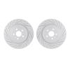 2002-47035 Geoperformance Drilled/Slotted Brake Rotors, Fits Select GM, Position: Rear - image 1
