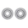 2002-48004 Geoperformance Drilled/Slotted Brake Rotors, 2006-2009 GM, Position: Front - image 1