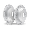 2002-52013 Geoperformance Drilled/Slotted Brake Rotors, 2006-2009 GM, Position: Rear - image 1