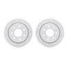 2002-54149 Geoperformance Drilled/Slotted Brake Rotors, 2012-2014 Ford/Lincoln/Mercury/Mazda, Position: Rear - image 1