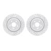 2002-58001 Geoperformance Drilled/Slotted Brake Rotors, 2014-2020 Acura/Honda, Position: Front - image 1