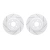 2002-58012 Geoperformance Drilled/Slotted Brake Rotors, 2017-2020 Acura/Honda, Position: Rear - image 1