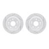 2002-58017 Geoperformance Drilled/Slotted Brake Rotors, 1999-2003 Acura/Honda, Position: Rear - image 1