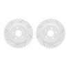 2002-58020 Geoperformance Drilled/Slotted Brake Rotors, Fits Select Acura/Honda, Position: Rear - image 1