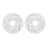 2002-59001 Geoperformance Drilled/Slotted Brake Rotors, 1998-2002 Acura/Honda, Position: Front - image 1