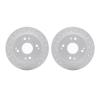 2002-59030 Geoperformance Drilled/Slotted Brake Rotors, 1992-1997 Acura/Honda, Position: Rear - image 1