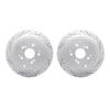 2002-59038 Geoperformance Drilled/Slotted Brake Rotors, 2001-2008 Acura/Honda, Position: Rear - image 1