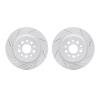2002-59041 Geoperformance Drilled/Slotted Brake Rotors, Fits Select Acura/Honda, Position: Rear - image 1