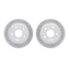 2002-59045 Geoperformance Drilled/Slotted Brake Rotors, Fits Select Acura/Honda, Position: Rear - image 1