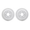 2002-59052 Geoperformance Drilled/Slotted Brake Rotors, 2005-2010 Acura/Honda, Position: Rear - image 1