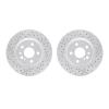 2002-63052 Geoperformance Drilled/Slotted Brake Rotors, 1992-1999 Mercedes-Benz, Position: Rear - image 1